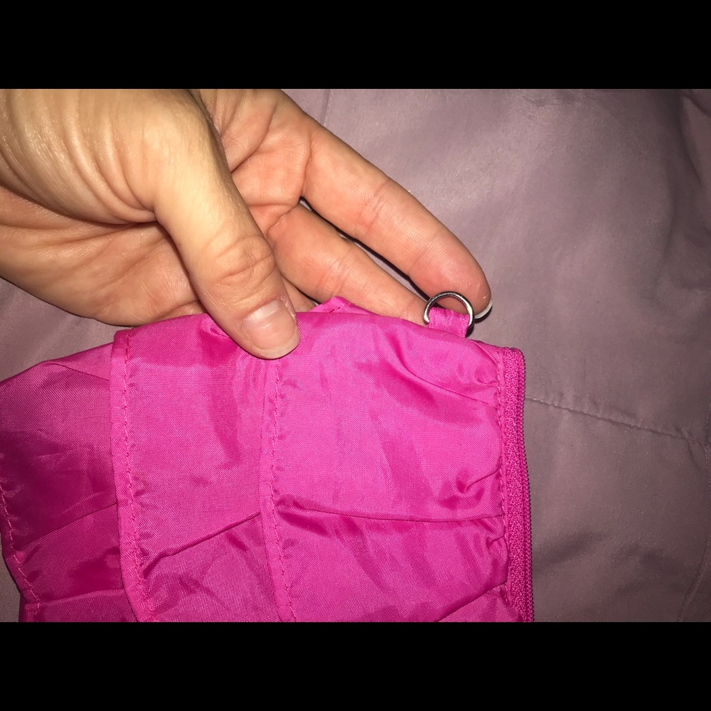 Thirty-one Mini Pink Ruffle Zipper Pouch - Picture 6 of 8